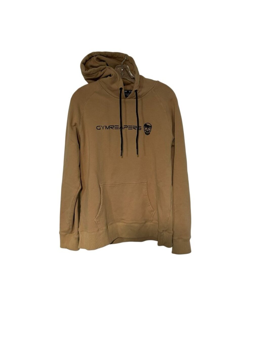 Gymreapers Hoodie Fitness Workout Graphic Pullover Sweatshirt Caramel Size XL